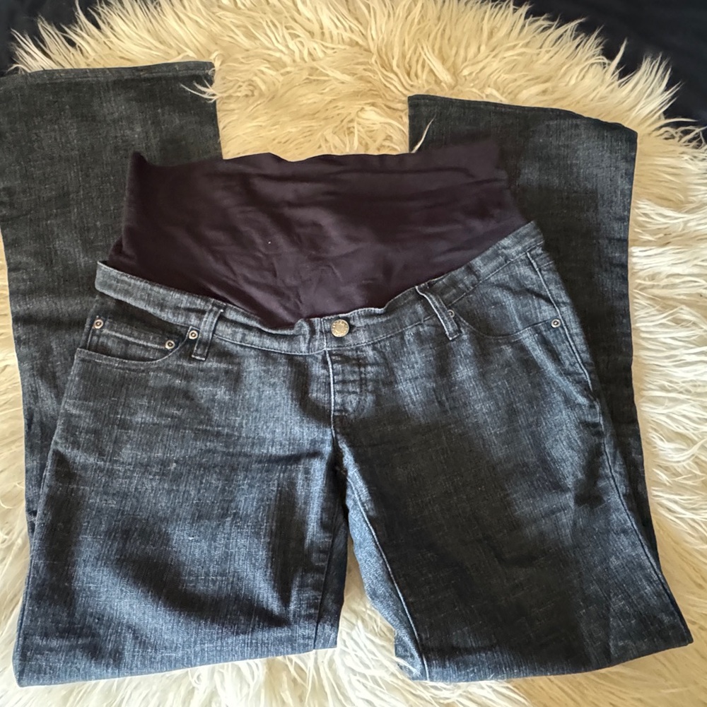 Three Seasons Maternity Dark Blue Flare Jeans